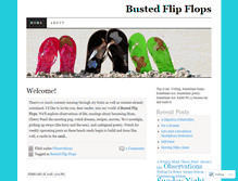 Tablet Screenshot of bustedflipflops.com